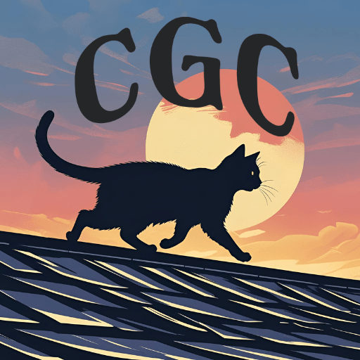 cat running on rooftop